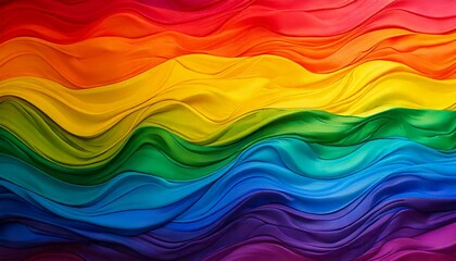 Obraz premium Rainbow Background: Celebrating Diversity and Inclusion Generated image