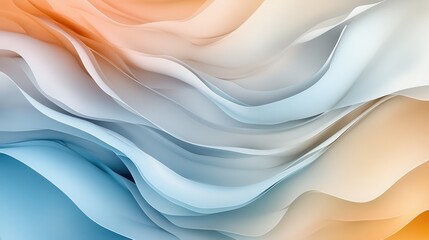 Obraz premium Abstract background with soft pastel waves. Gradient colors. For designing apps or products.