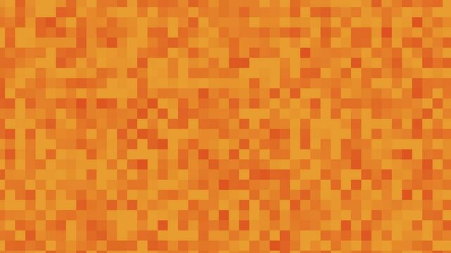 Orange square pixelated abstract art suitable for backgrounds digital design projects banners social media posts posters and technologythemed content