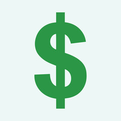 Dollar sign for green US dollar icon in green color in green background and money sign of US dollar and dollars icon, currency invest in business.