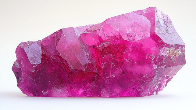 A Dazzling Pink Ruby Crystal: Nature's Masterpiece of Color and Brilliance