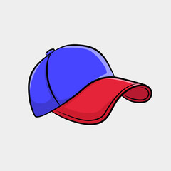 Blue and Red Trucker Hat