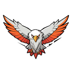 Majestic Eagle in Flight: A Fierce and Powerful Bird