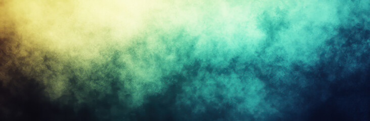 Obraz premium serene abstract background with blend of yellow, green, and blue hues creates calming atmosphere. soft gradient and textured pattern evoke sense of tranquility and depth