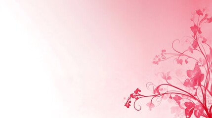 Delicate Pink Floral Design Soft Background