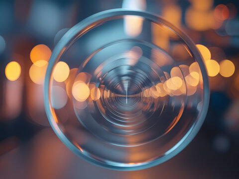 bekeh with glass