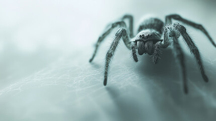 Spider on a light background