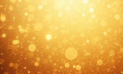 Golden bokeh lights shimmering in warmth