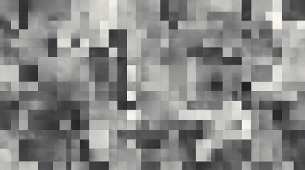Abstract grayscale pixelated texture background.