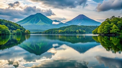 Shiretoko's Goko Lakes: tranquil Hokkaido mountainscape.