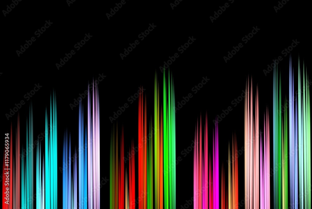 Poster computer generated fractal pattern and shape