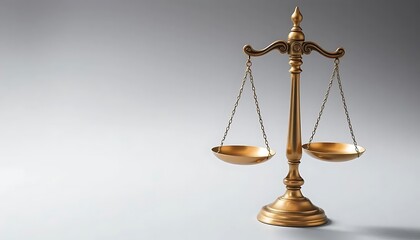 Elegant Brass Scales: A Study in Balance and Justice