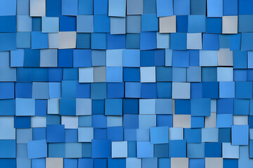 Blue Square Abstract 3D Background