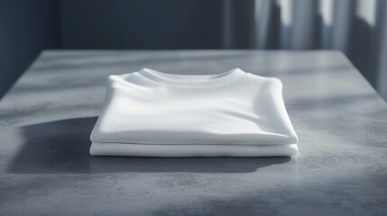 crisp folded white T-shirt