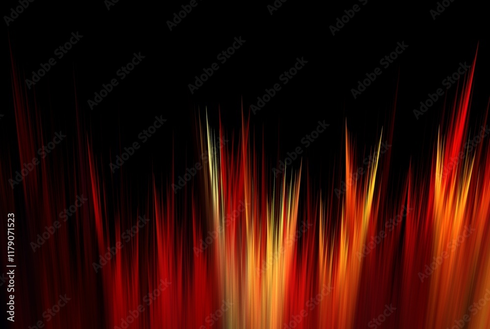 Poster computer generated fractal pattern and shape