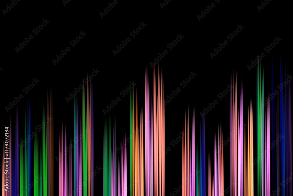 Poster computer generated fractal pattern and shape
