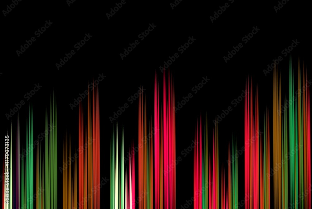Poster computer generated fractal pattern and shape