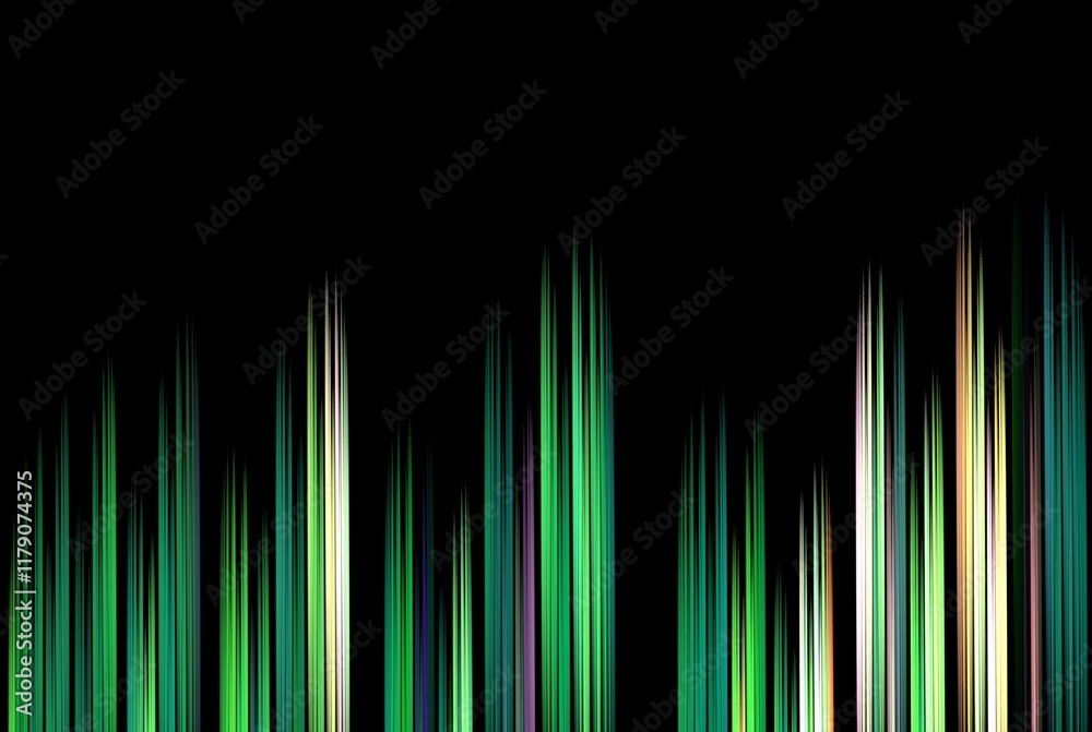 Poster computer generated fractal pattern and shape