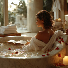 Luxurious Bubble Bath - Relaxation and Self-Care