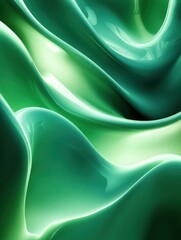 Obraz premium Green abstract dynamic background