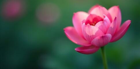 Obraz premium Delicate petals unfolding from a slender stem, gentle, bloom