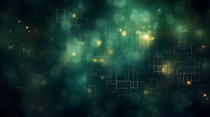 Fototapeta premium Digital nature themed geometric abstract poster background