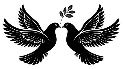 Fototapeta premium dove with heart