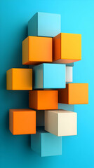 Abstract 3D Cube Background