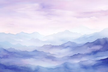 Fototapeta premium Eye catching View of mountain with dreamy aesthetic