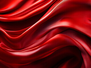 Luxurious Red Fabric on Black Background: A Bold and Elegant Design Element