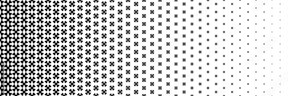 Aufkleber horizontal halftone of crossed black bone design for pattern and background.