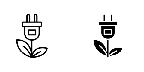 Alternative energy icons vector graphic pack