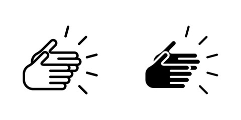 Clapping hands icons vector graphic pack