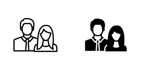 Couple icons vector graphic pack