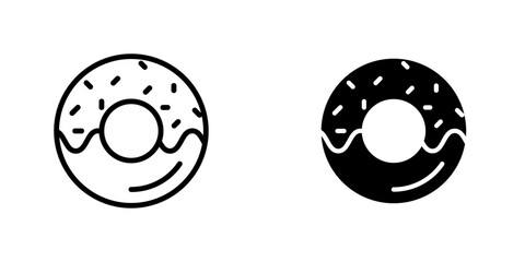 Doughnut icons vector graphic pack