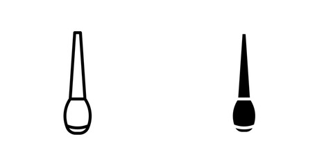 Eyeliner bottle icons vector graphic pack