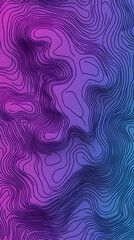 Abstract 3D Purple Blue Wave Background