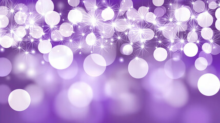 Purple Bokeh Lights Abstract Background