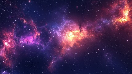 Naklejka premium Creative glowing purple metaverse space background