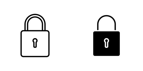 Padlock icons vector graphic pack