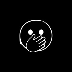 Shushing Face Icon
