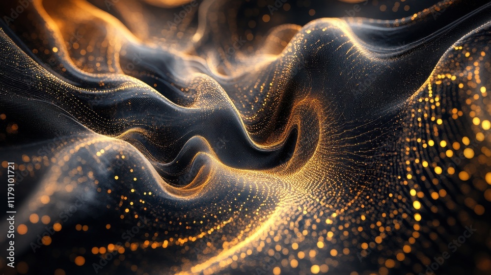 Poster digital graphic abstract background for technological processes, neural networks, digital data stora