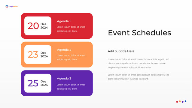 Business and Corporate Agenda or Schedule Template
