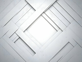 Abstract 3D White Geometric Background