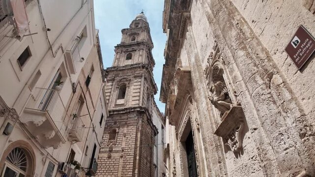 Amazing view of The Old town of Monopoli, Apulia Region, Italy