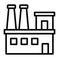 Industry Vector Line Icon Design