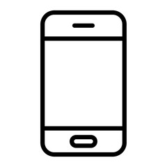 Smartphone Vector Line Icon Design