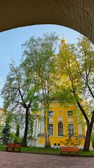 St. Andrew's russian orthodox monastery temple cathedral church in Moscow