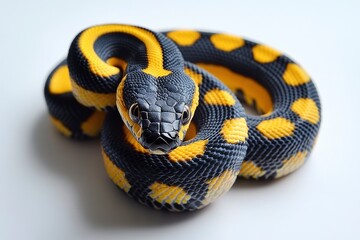 Fototapeta premium Snake. Ringed snake. Reptile. Reptilian. Snake photography. World Snake Day. July 16th.