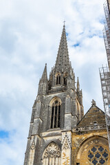 Sainte-Marie cathedral bell tower in Bayonne, France